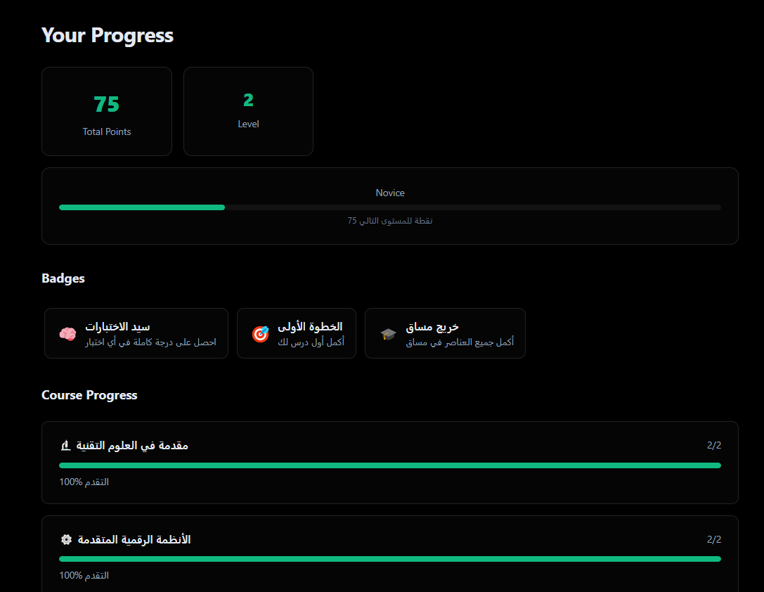 Progress Tracking